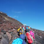 技能実習生の富士登山